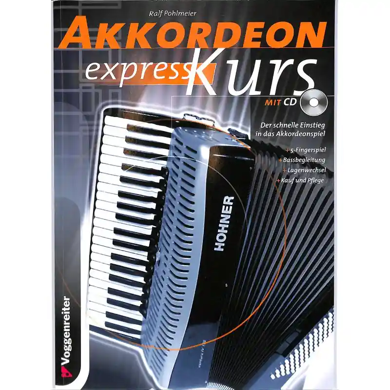 Billig Voggenreiter Akkordeon-Express-Kurs mit CD