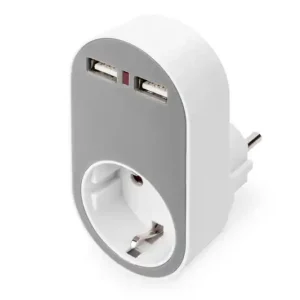 DIGITUS Universal USB Plug-in Charger mit 2 x USB-A Anschluss Preisreduziert