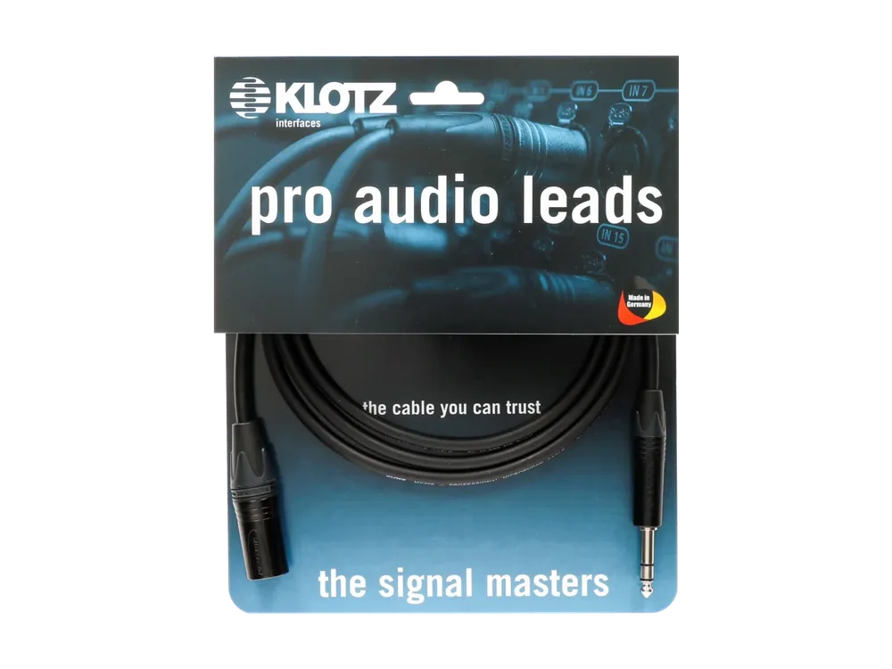 Klotz Cables Pro Audio Leads XLRm-KLst 5,0m Versand Am Gleichen Tag