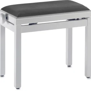 Abverkauf Pianobank Stagg PB-39-WHP-VBK weiss hochglanz