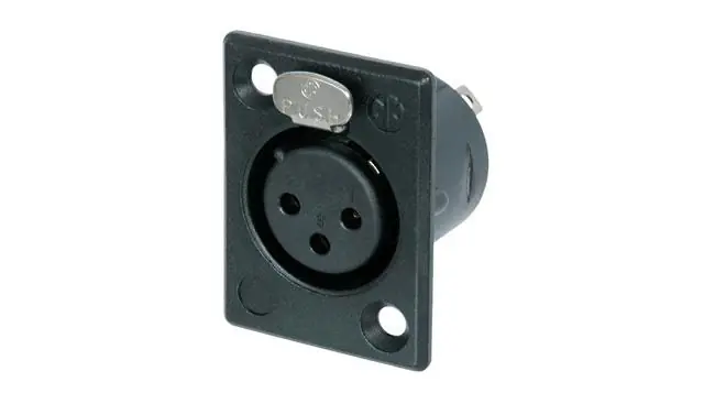 Neutrik NC3FP-B-1 3-pol XLR Einbaubuchse, schwarz Finale Aktion