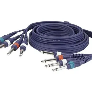 Begrenztes Angebot Audiokabel 4-fach, Klinke, 3m