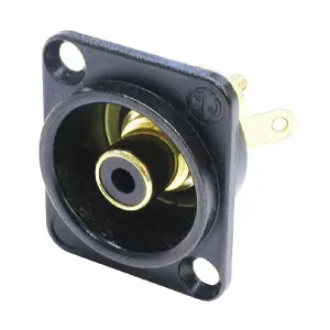 Stecker Cinch Einbaubuchse D-Type NF2D-B-0 Black Online Kaufen