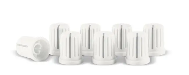 Ausverkauf Reloop Knob-Cap-Set Weiss 8 Stk.
