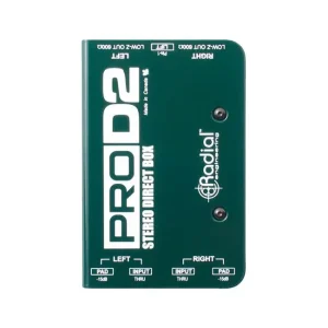 Echt Radial Pro-D2 Passiv-DI-Box, 2-Kanal