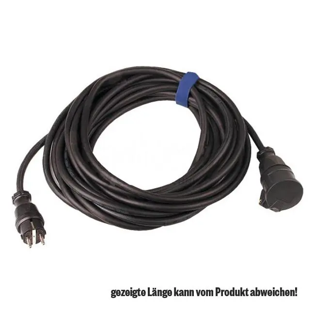 Garantierte Lieferung Schukoverlängerung, Gummi, 3x2,5mm², 20m