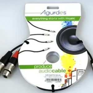 Garantierte Lieferung Agurdes Mini-Klinke-2xXLRfem stereo Kabel 3m