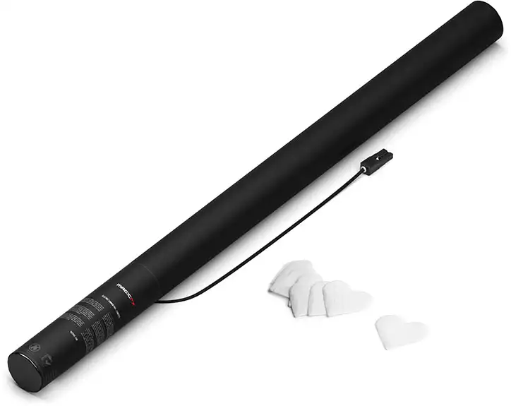 Magic-FX E-kanone 80cm Herzen WEISS Kostenfreie Lieferung