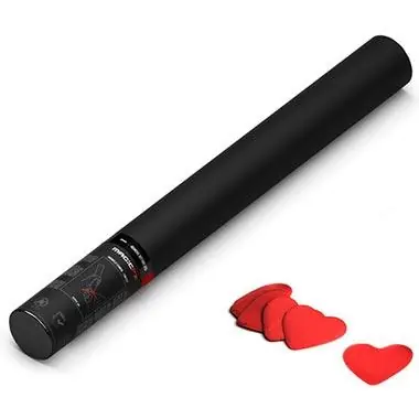 Super-Preis Magic-FX Handkanone 80cm Confetti RED HEART