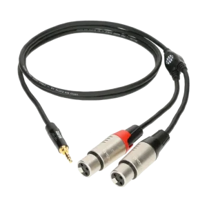 Agurdes Cables 1xStereo Miniklinke 3,5mm-2xXLRfemale 3m Finale Aktion