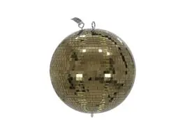 Neu Eurolite Spiegelkugel 30cm gold
