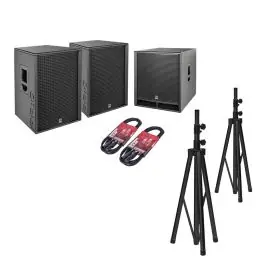 Bestseller HK Audio PR:O D2 Set 2x PR:O 115 FD2 + 1x PR:O 118 Sub D2 + Kabel + Stative