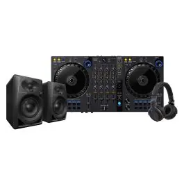 Pioneer DJ DDJ-FLX6 + HDJ-CUE1 + DM-40 Kostenloser Rückversand