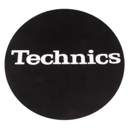 Technics Slipmat Black/White Logo (Paar) Jetzt Bestellen