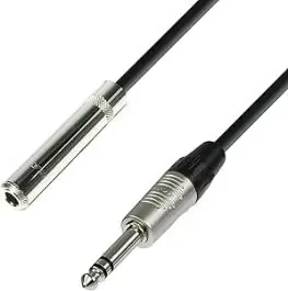 Adam Hall Cables 4 STAR BOV 0600 Kopfhörerverlängerung 6,3 mm Klinkenbuchse Stereo auf 6,3 mm Klinke Stereo 6 m Meistverkauft
