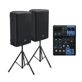 Sonderaktion 2x LD Systems Stinger 10 A G3 + Yamaha MG06X + 2x Adam Hall Boxenständer