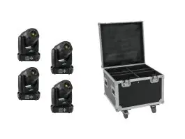 EUROLITE Set 4x LED TMH-S90 + Case Mega-Angebot