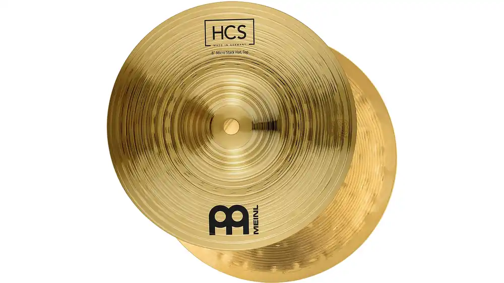 Meinl 8'' HCS Micro Stack Hi-Hat Pair Brass Markenware