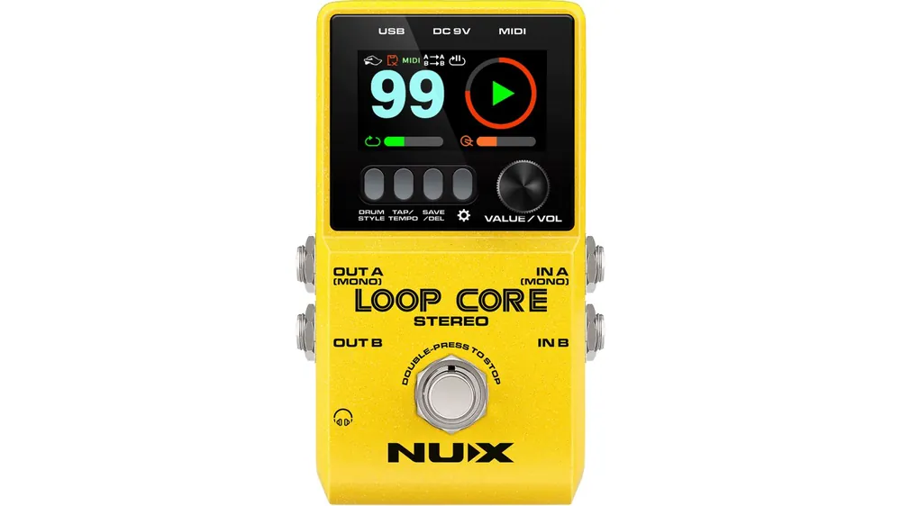 Zertifiziert Nux LOOPCORE-STEREO Looper-Pedal