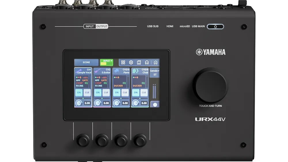 Yamaha URX44V BK Digital Audio-Video Interface Neuheit