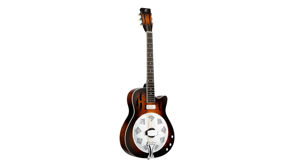 Ortega RRG50CE-SSB Resonator Flamed Maple Sunset Burst Top-Preis