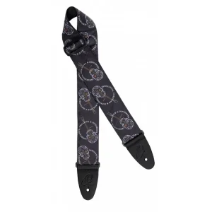 Ortega OSN-65SKBK Gurt Skull/Black schwarz/weiß Preisreduziert