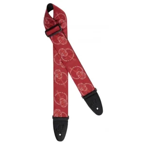 Ortega OSN-65SKBU Gurt Skull/Burgundy rot/weiß Sofort Bestellen