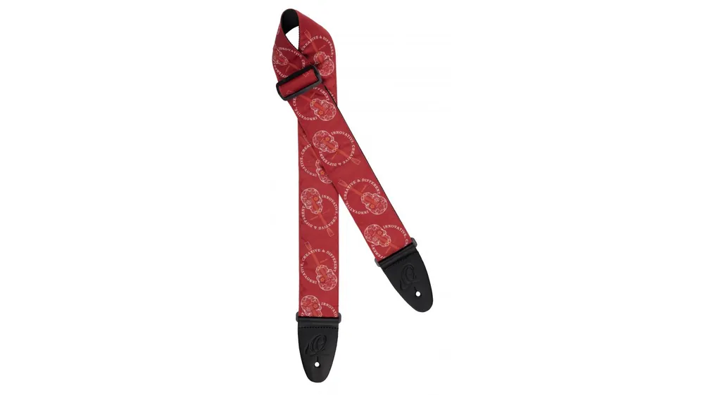 Ortega OSN-65SKBU Gurt Skull/Burgundy rot/weiß Sofort Bestellen