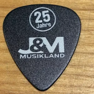 Solange Der Vorrat Reicht J&M Musikland Logo Erfurt 0,71 Plektren Black