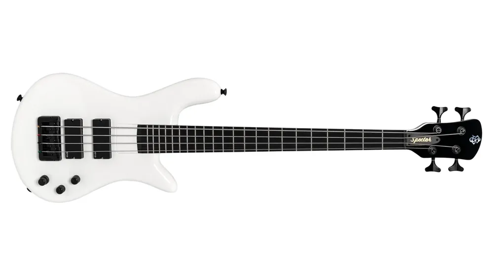Heißes Angebot Spector Bantam Bass Solid White Gloss 4-Saiter, aktiv