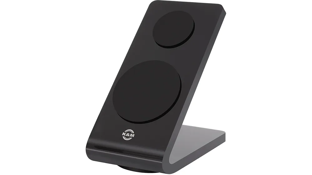 K&M Smartphone-Ständer schwarz mit Haftpads Preis Gesenkt