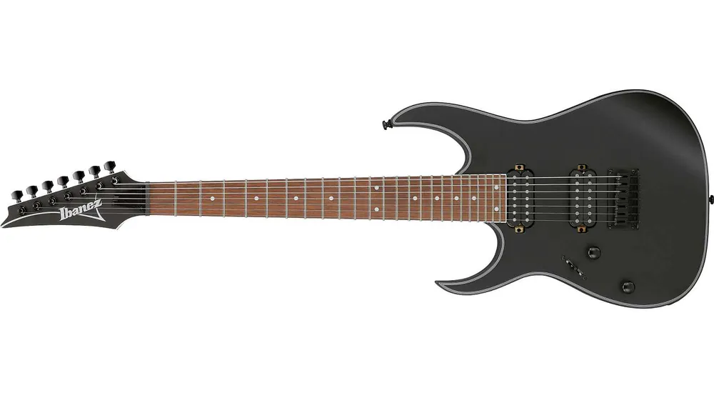 Begrenztes Angebot Ibanez RG7421EXL-BKF 7-Saiter Lefty Black Flat