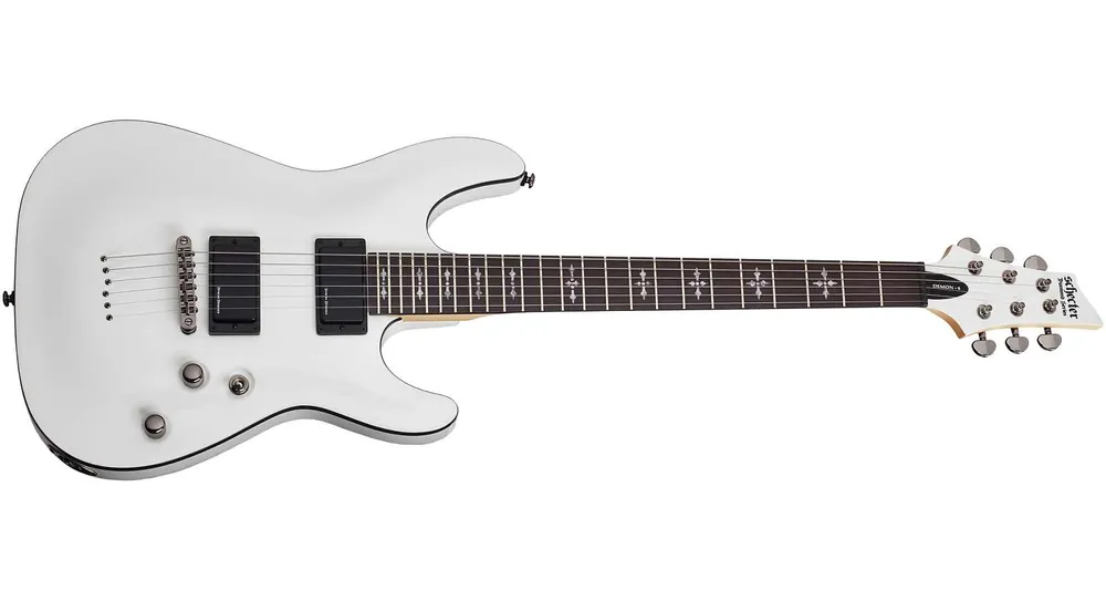 Abverkauf Schecter Demon 6 Vintage White