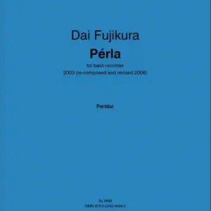 Neuheit Perla for bass recorder