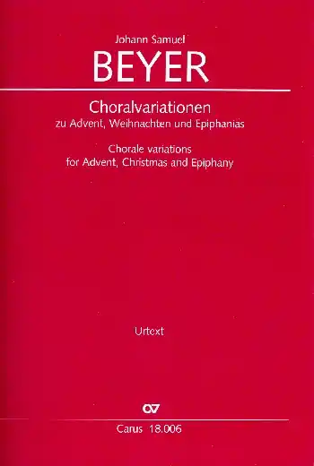 Begrenztes Angebot Choralvariationen zu Advent, Weihnachten und Epiphanias für Orgel (Tasteninstrument)