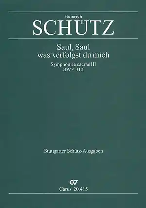 Saul Saul was verfolgst du mich op.12,18 Geistliches Konzert Angebot