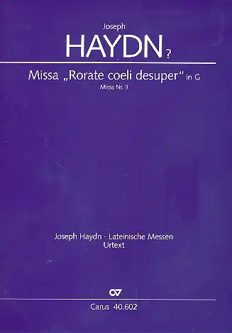 Missa brevis G-Dur Hob.XXII:3 für Chor, Streicher und Bc Preisreduziert