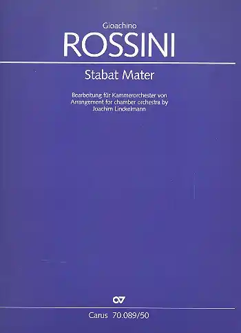 Stabat mater für Soli, gem Chor und Kammerorchester Billig