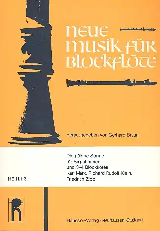 Kostenloser Versand Die güldene Sonne für Singstimme und 3-4 Blockflöten