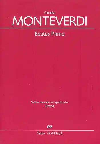Beatus primo SV268 für gem Chor, 2 Violinen und Bc (Instrumente ad lib) Nur Für Kurze Zeit