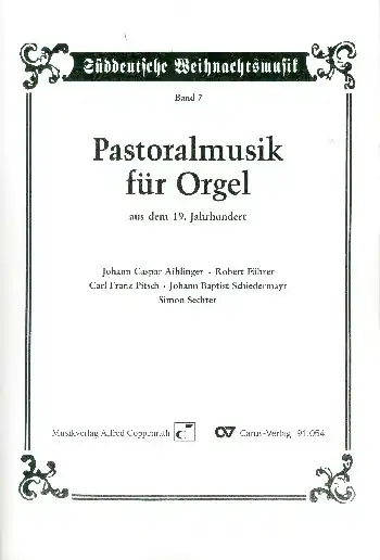 Pastoralmusik aus dem 19. Jahrhundert für Orgel Gratis Versand
