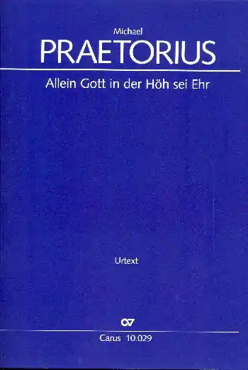 Allein Gott in der Höh sei Ehr für gem Chor und Bc (Instrumente ad lib) Gratis Versand