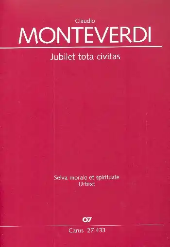 Jubilet tota civitas für Sopran und Bc Geprüft