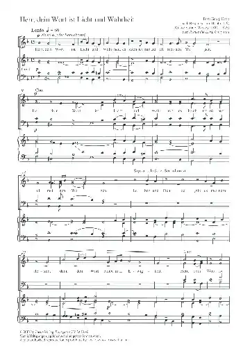 Herr dein Wort ist Licht und Wahrheit für gem Chor und Orgel Geprüft