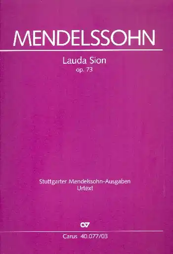Lauda Sion op.73 für Soli (SATB), gem Chor und Orchester Heißes Angebot
