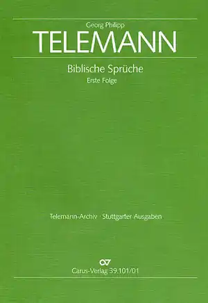 Biblische Sprüche Band 1 für gem Chor und Orgel, Streicher ad lib Letzte Chance