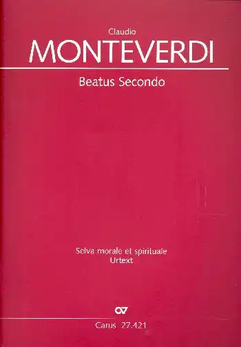Markenware Beatus secondo für gem Chor und Bc (Instrumente ad lib)