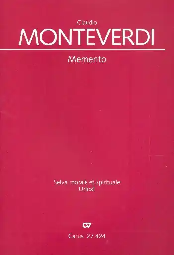 Memento für gem Chor und Bc (Instrumente ad lib) Neue Ware