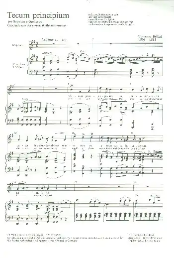 Preisreduziert Tecum principium für Sopran und Orchester (Orgel)