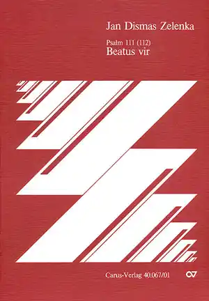 Beatus vir C-Dur Psalm 111 (112) für Soli (STB), Chor und Orchester Begrenztes Angebot